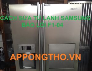 Lỗi F1-04 trên tủ lạnh Samsung Side By Side có nghĩa là gì?