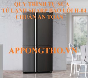 Các Model tủ lạnh Sharp Side by side có lỗi H-04